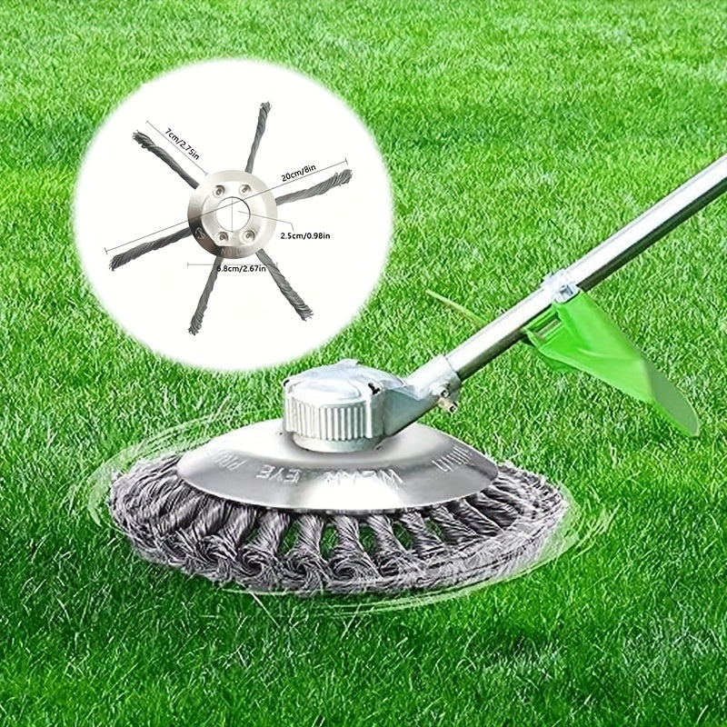 Heavy-Duty 7-Inch Trimming Blade - with Sharp Metal Blades for Lawn, Garden, Driveway, And Commercial/Residential Use - Compatible with Electric Weed Cutters - Ideal for Professionals And Homeowners - Durable Metal Construction, Garden Maintenance
