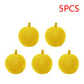 5pcs Fruit Fly Needle Bee Hanging Fly Trap Glue Ball Sticky Worm Ball for Orchard Garden Vegetable Fly Control Summer Sticky Ball, Plastic Trap Indoor And Outdoor, Families, Gardens, Farms, And Parks