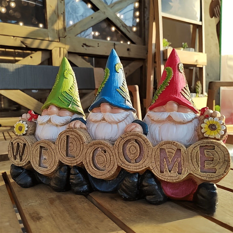 Whimsical Garden Gnomes Multiple Designs, Resin Dwarf Statues, Outdoor Ornaments for Patio, Yard And Lawn Decor