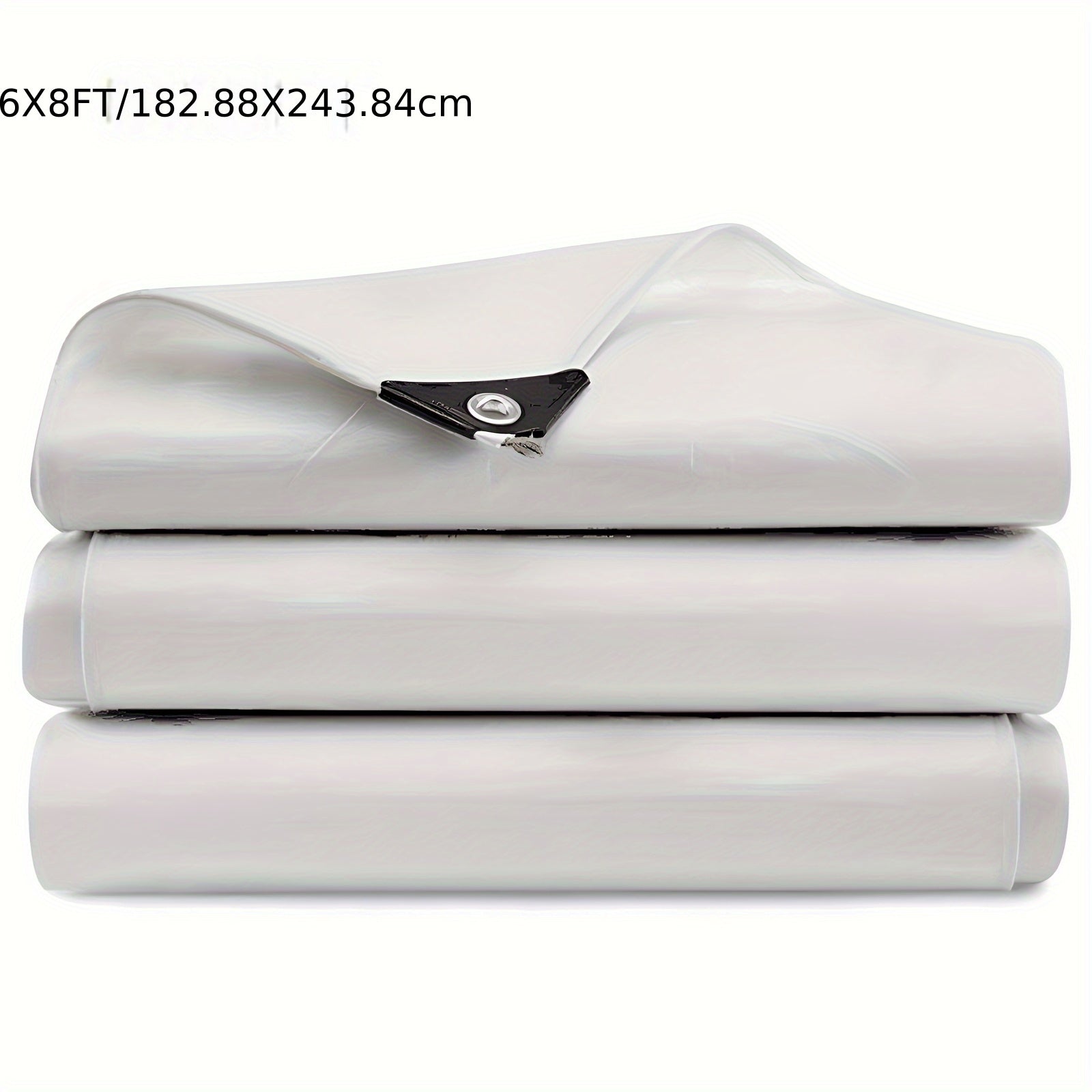 [Waterproof Outdoor Tarpaulin] Extra Thick 14 Mil Poly Tarp Cover Waterproof Snow Rain Resistant Poly White Tarpaulin With Grommets And Reinforced Edges For Outdoor Camping Pool Cover Tear And Rip Resistant Poly Tarpaulin