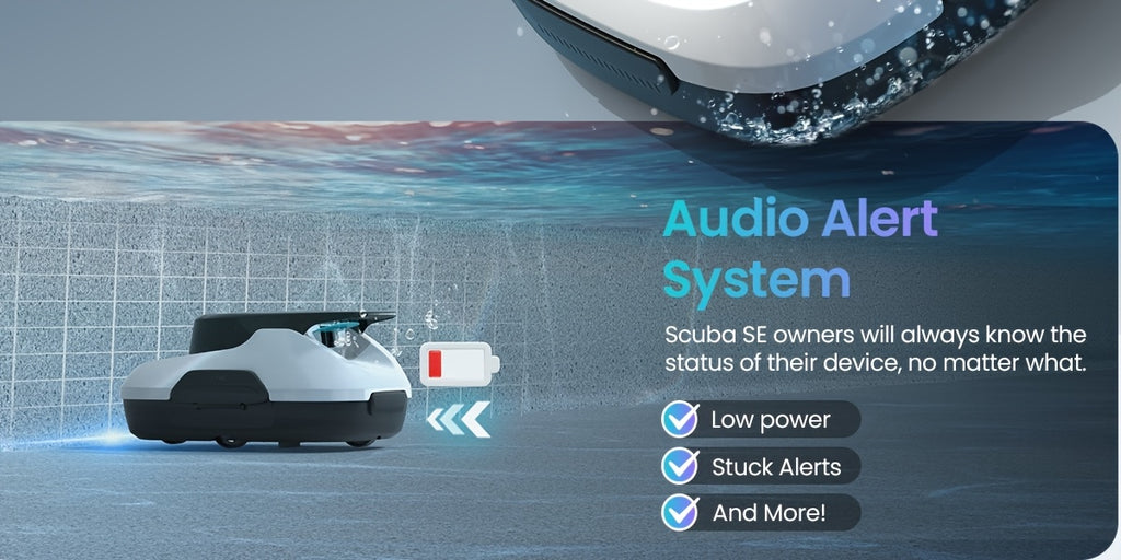 Refurbished AIPER Pool Cleaner Robot for Above Ground Flat Pools Up to 860 Sq.ft Cordless Pool Cleaner with 90-Min Runtime, Smart Self-Parking, Lightweight, Pool Vacuum Scuba SE