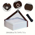 Versatile Waterproof Clear Tarp with Seal - Perfect for Gardens, Patios, Chicken Coops, Porch Awnings And Camping Thickness: 15mil