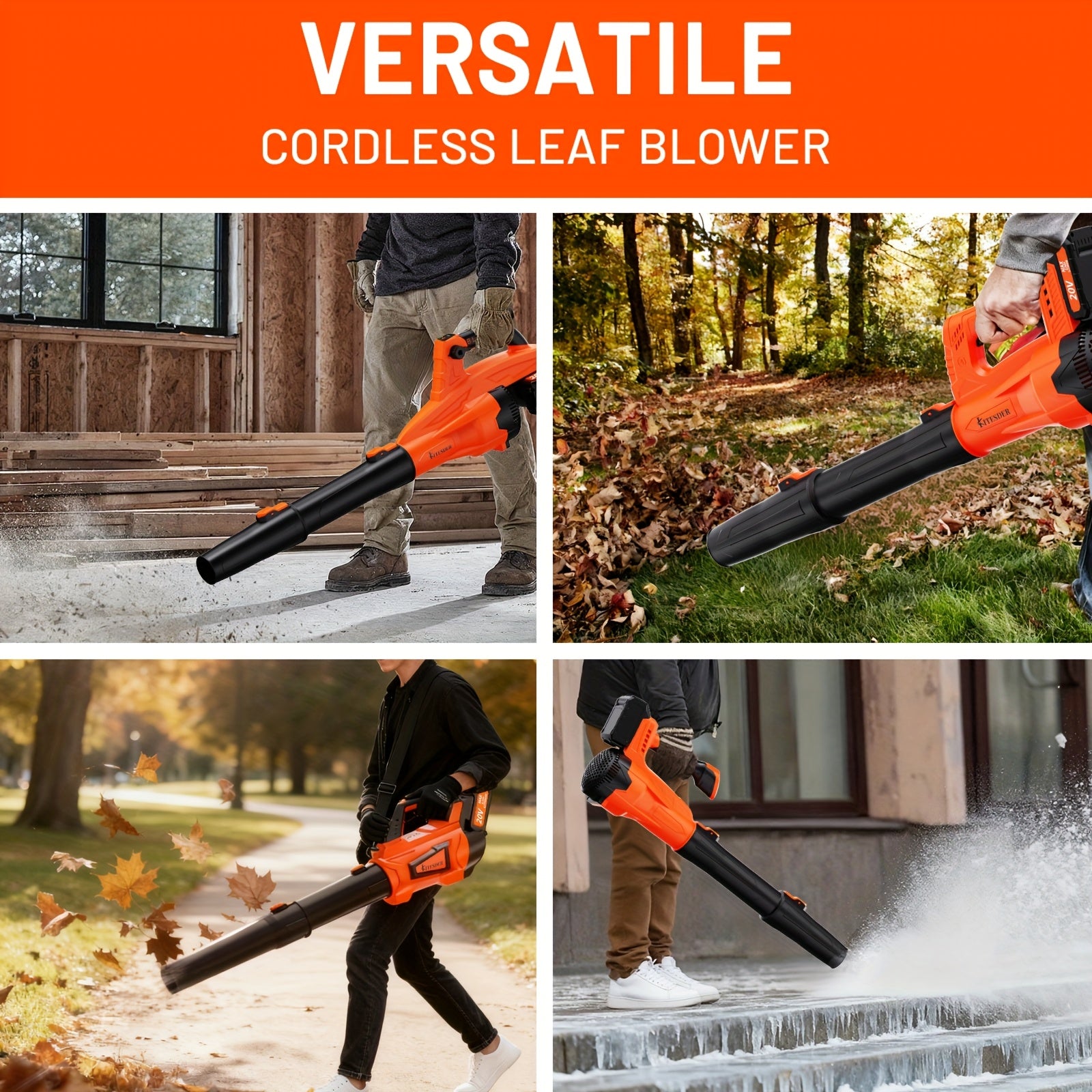[Christmas Gift] Portable Wireless Leaf Blower, Lightweigh And TWireless Leaf Blower, Portable Rechargeable Blower, Small And Lightweight Car Duster, Compact Handheld Vacuum Cleaner, Which Can Easily Maintain Lawns And Gardens, Christmas Gift, Local Wareh