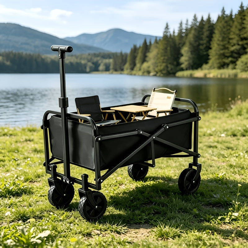 Foldable Sunshade Camping Cart, Ideal for Summer Outdoor Use Without Worrying about Sun Exposure