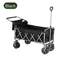 Large Capacity Collapsible Wagon with Opened Tailgate, 500lbs Pulled and Pushed Heavy Duty Folding Wagon Carts, 59" Extra Long Extender Wagons, All-Terrain Big Wheels for Shopping, Sports, Camping