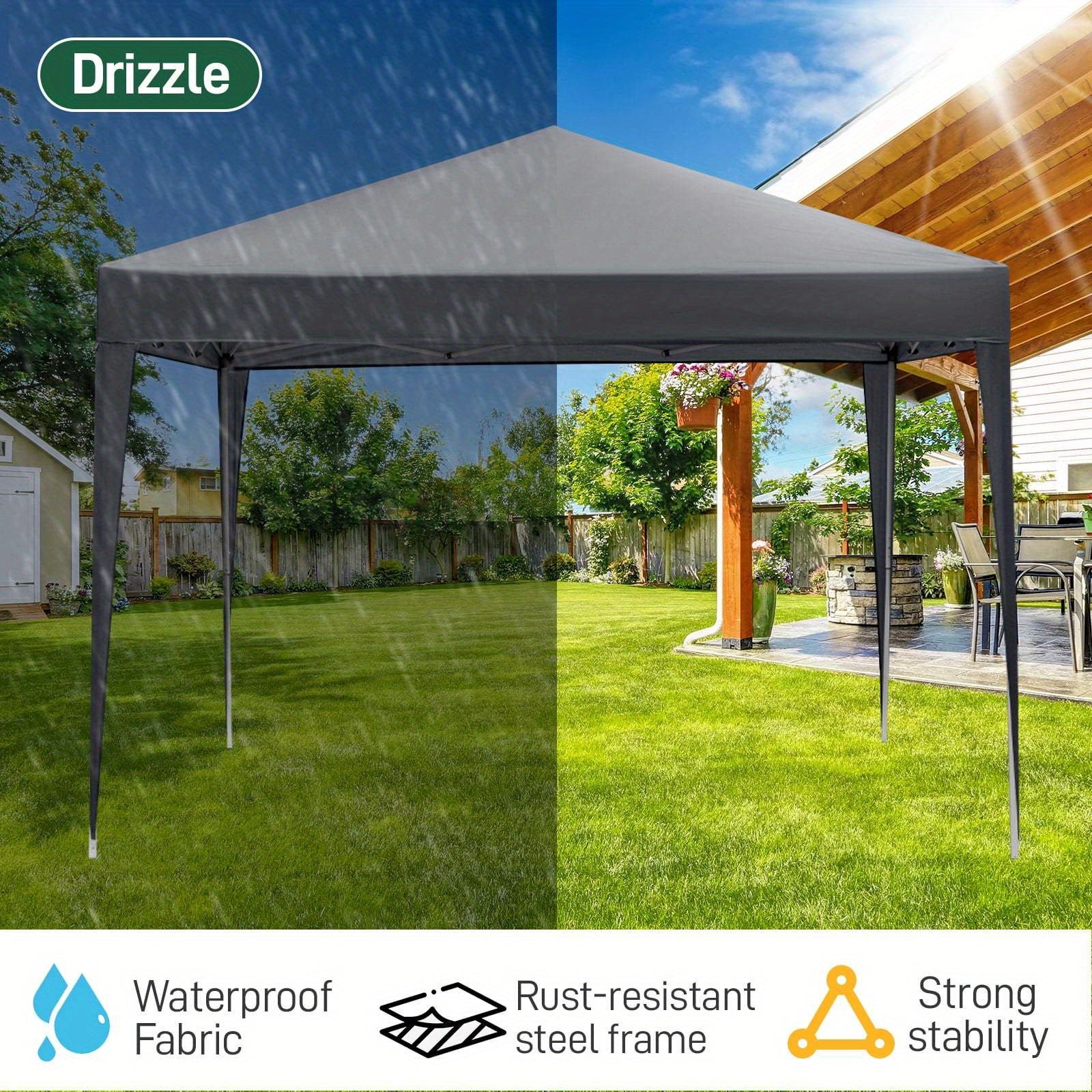 Limited Time Offer! 10X10Ft Ez Pop-Up Tent, UPF50+ Sun Protection And Waterproof, Quick Opening And Portable, Four Colors Available, Multi-Purpose for Camping/Garden/Sports