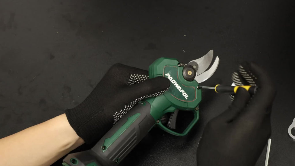 Electric Pruning Shears, Cordless Electric Pruner With 2pcs Rechargeable Lithium Battery Powered & 1 Extra Blades, 41mm (1.6 Inch) Cutting Diameter Electric Pruning Shears Cordless