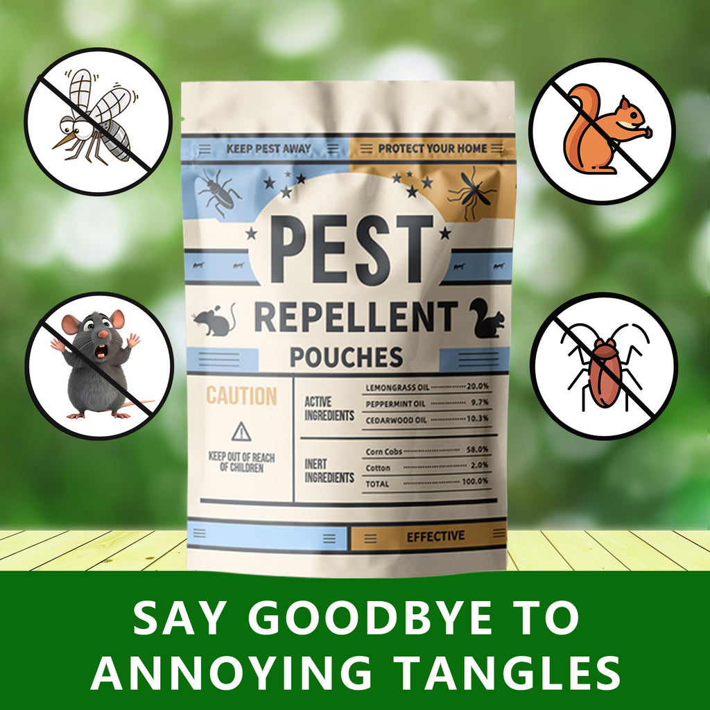Pest Control, Powerful Insect Repellent Sachets, Peppermint Pest Repellent – Repels Mice/Rats/Mosquitoes, Keeps Pests Away, Home Insect & Rodent Repellent (Against Mice, Ants, Cockroaches, Mosquitoes & Moths), Car Engine Rodent Deterrent for Squirrels & R