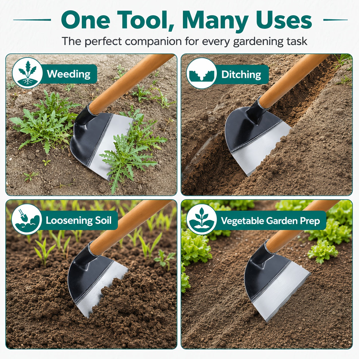 Heavy-duty Manual Weeding Tool - High-efficiency Weeding Device with Sharp Blade for Root Removal - Suitable for Gardens, Farms, Lawns, and Vegetable Patches - Durable Carbon Steel Construction - Portable Weeder with Spray-coated Finish