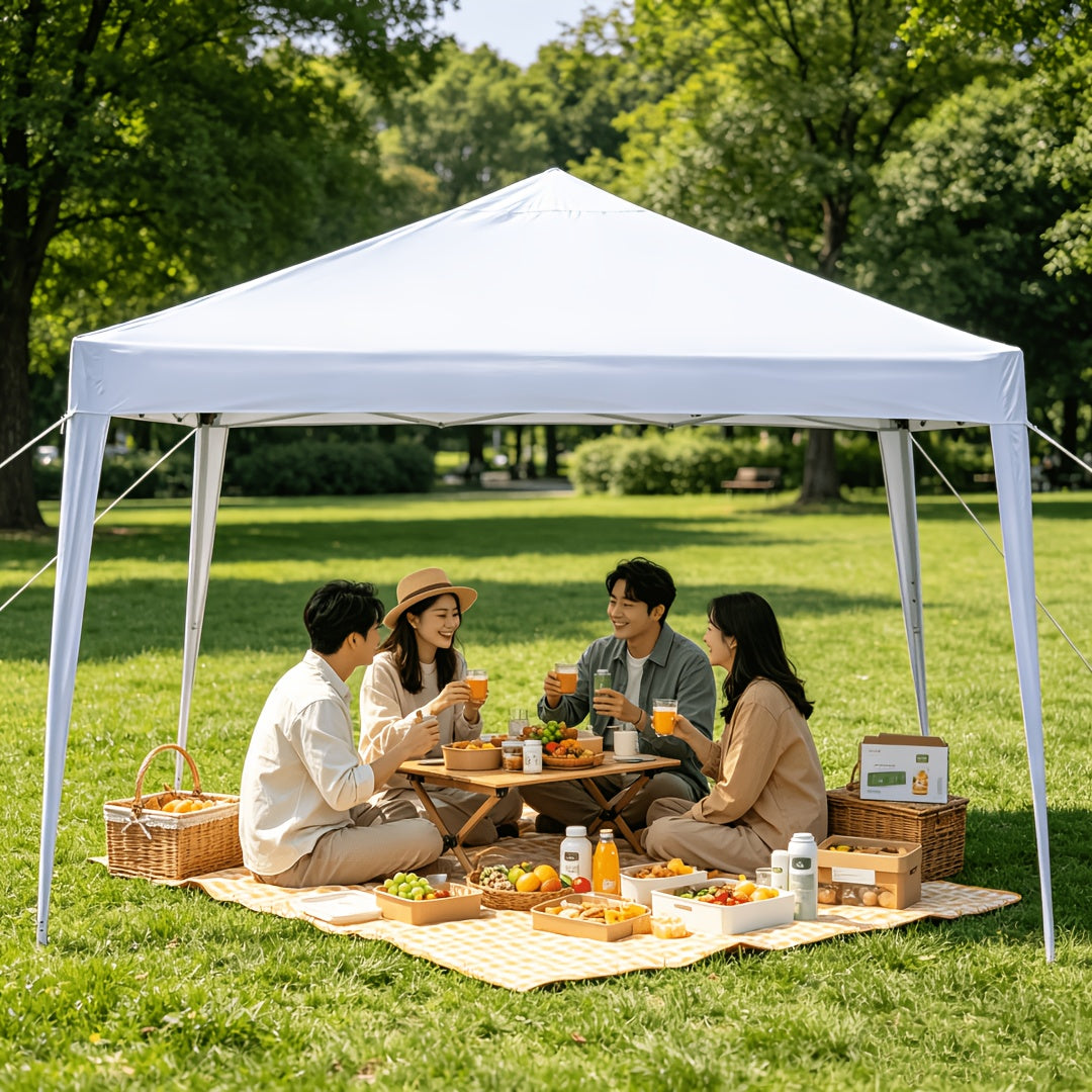 Limited Time Offer! 10X10Ft Ez Pop-Up Tent, UPF50+ Sun Protection And Waterproof, Quick Opening And Portable, Four Colors Available, Multi-Purpose for Camping/Garden/Sports