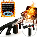 Powerful Propane Torch Gun with Adjustable Flame Thrower And Heavy-Duty Detachable Blow Torch for BBQ, Soldering, Camping, Snow Removal, Weed Killer, And Fourth of July Gifts (Tank Not Included) - Portable And for Parties, Bonfires, Gifts