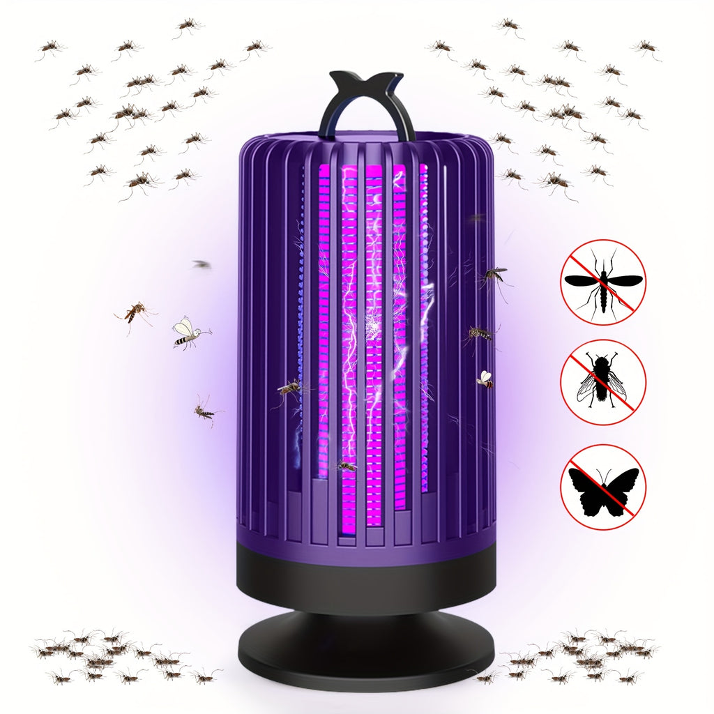 Indoor Electric Mosquito Trap with a Reusable Purple Light, Featuring a Whisper Mode, Covering an Area of 20 Square Meters, And Equipped with a Replaceable Grid for Killing Flies, Suitable for Home, Office, Or Dorm Use