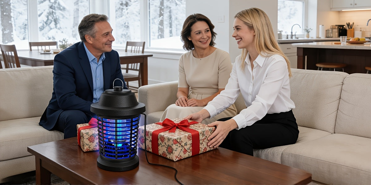 Bug Zapper, Mosquito Lamp, Electric Mosquito Lamp, 1000V High Powered Mosquito Zappers Killer, Metal Mesh for Home, Kitchen & Bedroom Gifts for Family And Friends