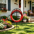 Upgraded 3/4 Anchor Base Heavy-Duty Garden Hose Holder / Wall-Mounted Hose Bracket - Suitable for 100ft Hose, Rust-Proof Metal Bent Basket Design, Tool-Free Assembly, Portable Outdoor Yard Storage, Industrial-Grade Material, Detachable Metal Garden