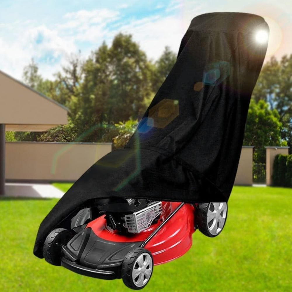 Lawn Mower Cover, Waterproof Push-Type Mower Protective Cover - Universal Oxford Cloth Mower Cover - Featuring Dustproof And Uv-Resistant Properties, Equipped with a Drawstring Design