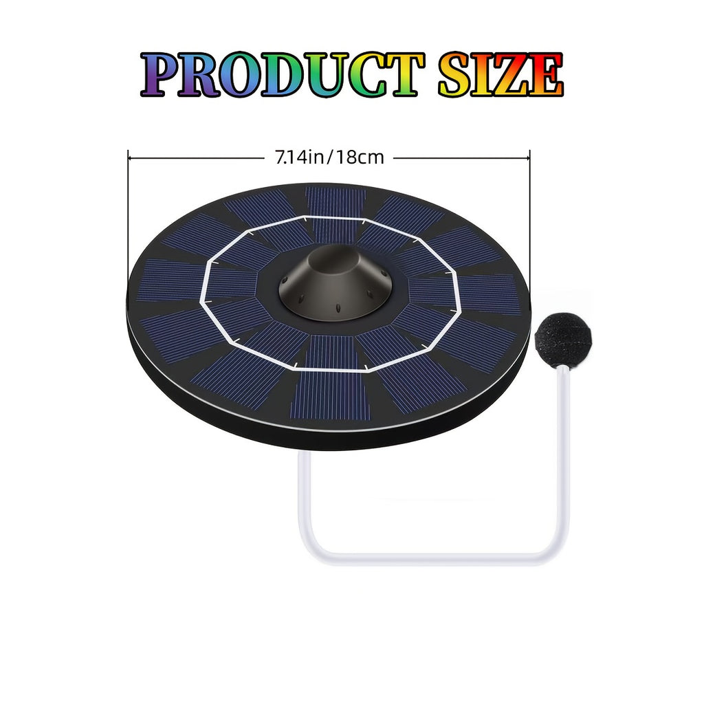 Solar Floating Aerator, Outdoor Floating Oxygen Pump, Pure Solar Powered, Battery-Free