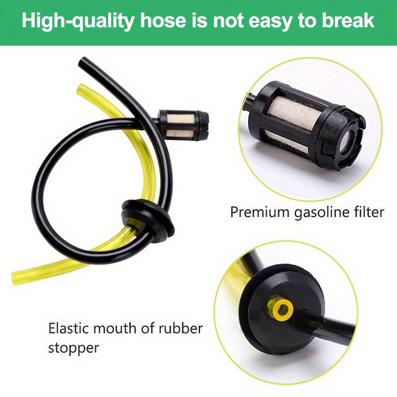 [Fuel Line Filters] 17pcs Set of Fuel Line Hose Filters, Including Gaskets And a Primer, Suitable for Brushcutters, Chainsaws, And Hedge Trimmers