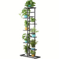 9 Pot Metal Plant Stand, Suitable for Both Indoor And Outdoor Use. This Multi-functional Plant Stand Is Perfect for Patios, Gardens, Corners, Balconies, Living Rooms, Other Spaces