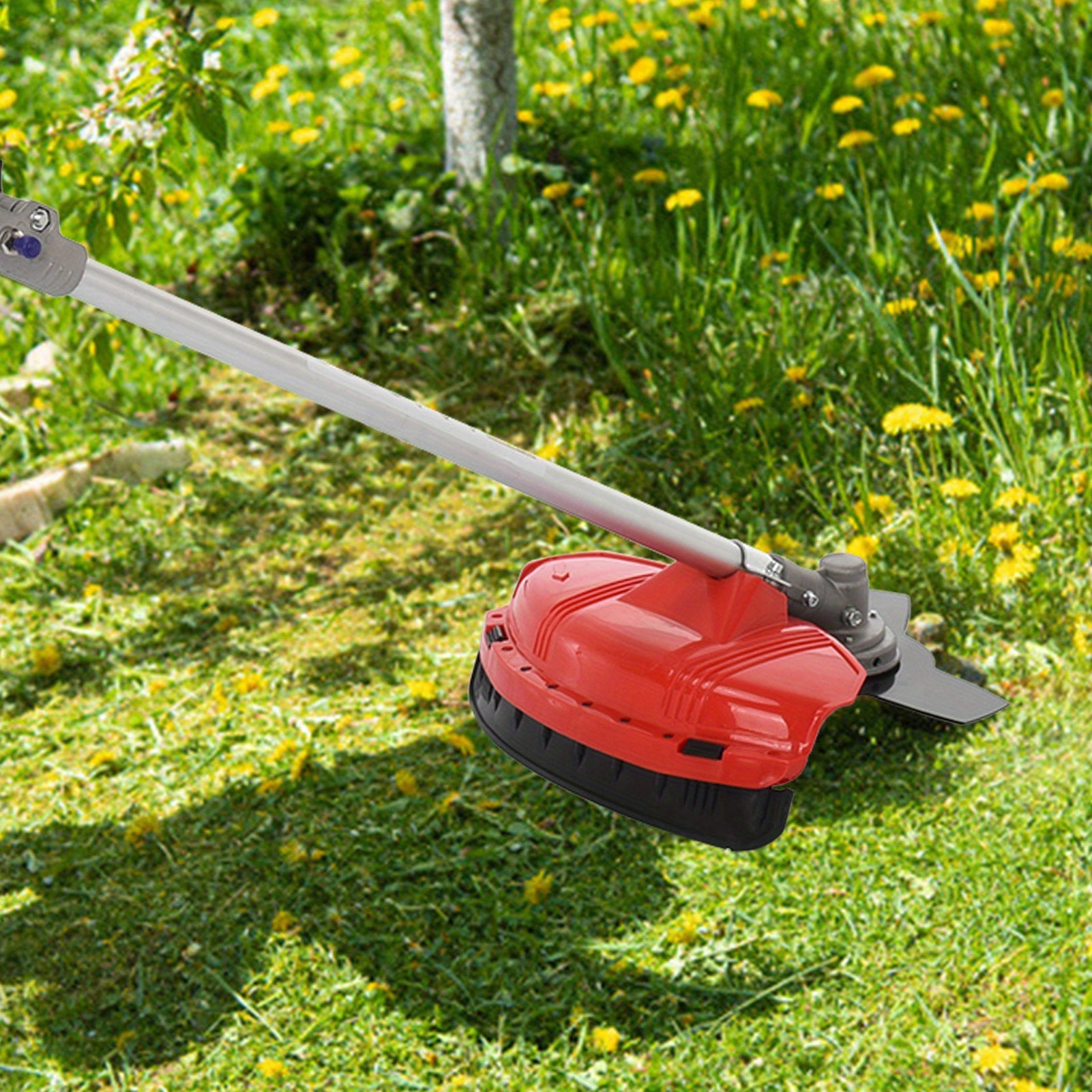 A 70.86*13.77 Inch Lawn Mower Small Household Multifunctional Clearing Backpack Agricultural Petrol Haying Loosening Ditching Machine 2in 1 Lawn Mower