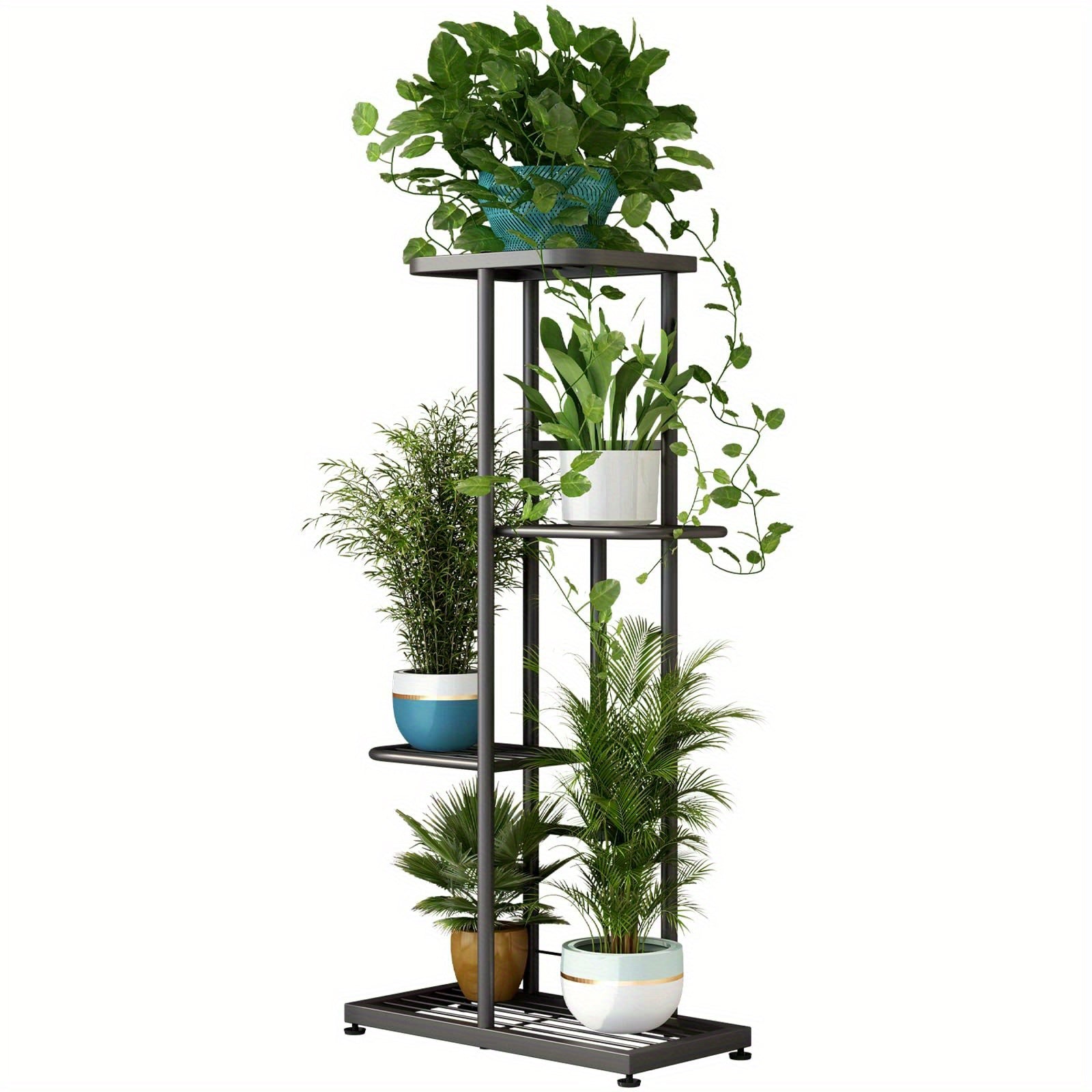 5 Pot/6 Pot/7 Pot- Potted Metal Plant Stand | 31.5In/37.4In/41.3In High Multi-Layer Plant Stand, Suitable for Indoor And Outdoor Plants, Decorations, Living Room Corner Plant Stand - Ideal for Living Rooms, Balconies