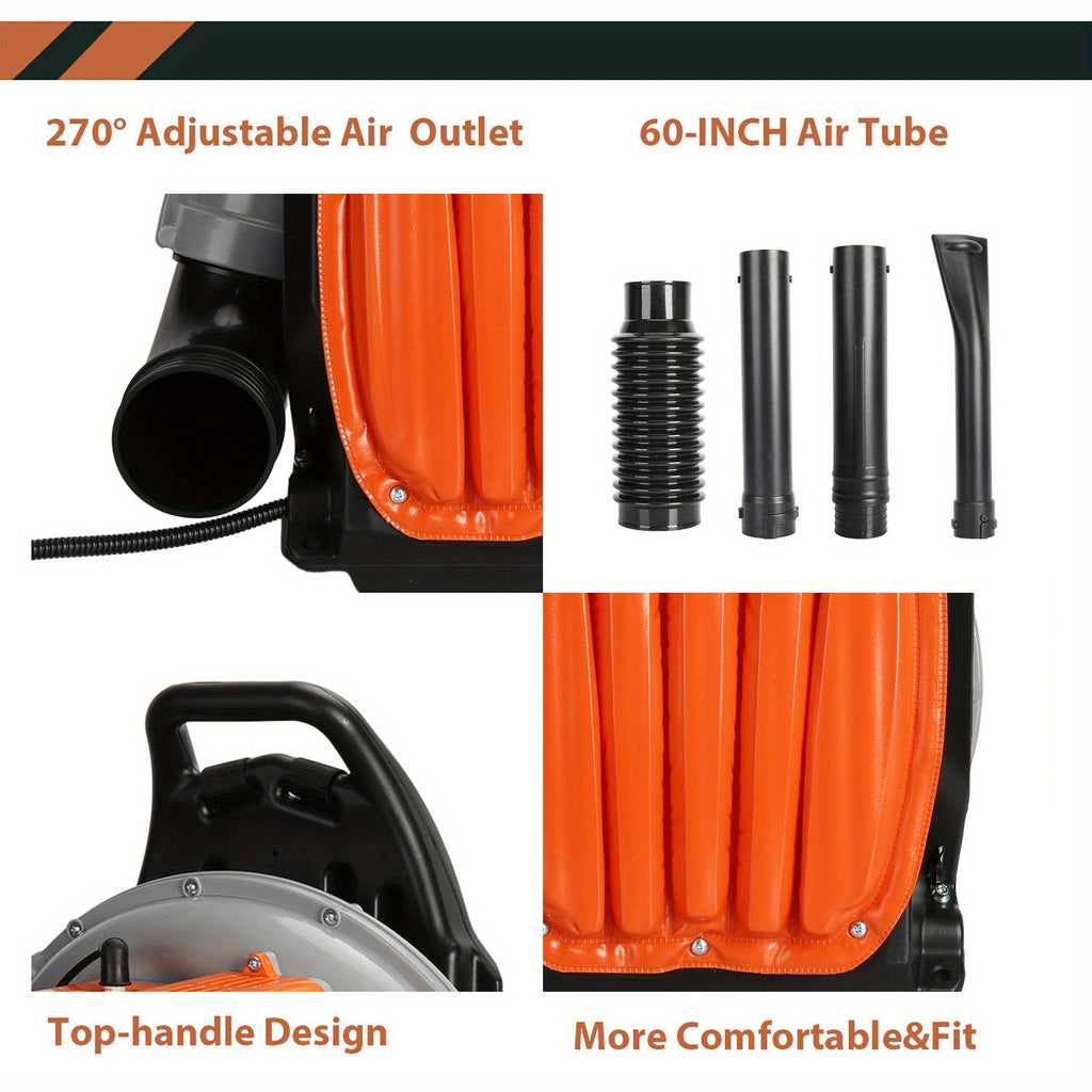 A 2 Stroke Engine Multi-Purpose High Strength Outdoor Snow Blower. Adjustable Extension Nozzle, Ergonomic Non-Slip Handle For Efficient Lawn Cleaning, Leaf Blower Cordless, Best For Valentine'S Day