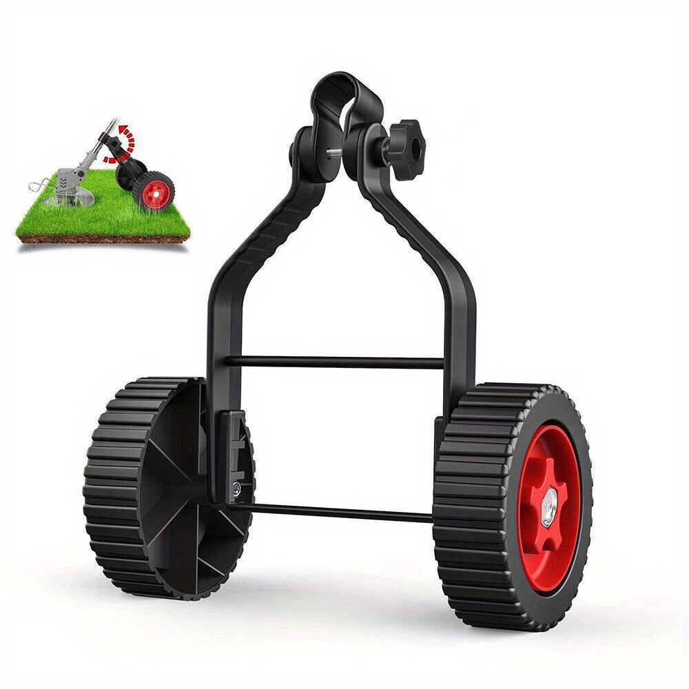 String Trimmer Wheel Attachment Non-slip Detachable Lawn Mower Support Wheels Labor-saving Replacement Lawn Mower Accessories, Lawn Mower Accessories
