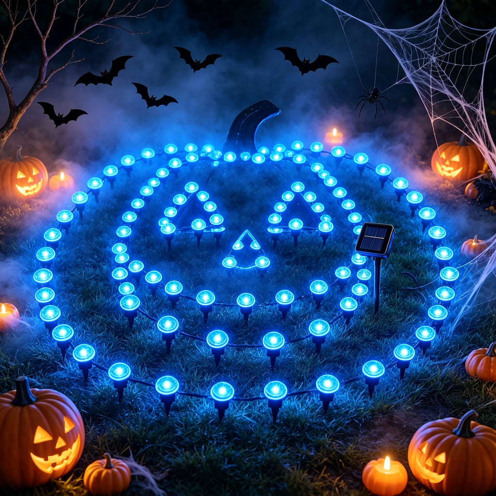 30 LED Outdoor Solar Lawn Lights, Solar Lights Outdoor Waterproof, IP54 Waterproof, Can Be Used As Guide Lights For Small Garden Paths, Patio, Garden, And Lawn Path String Lights, Suitable For Paths, Camping, Parties, Weddings, Festive