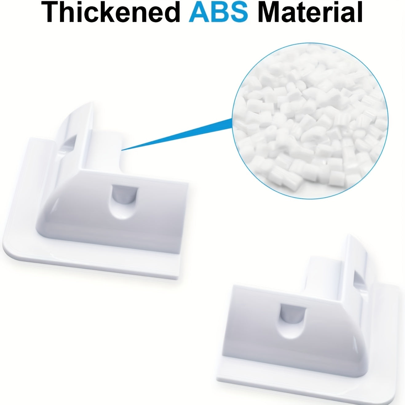 Solar Panel Bracket ABS Solar Panel Installation Bracket 6 Non Drilling Angle Bracket Support Kit, Suitable for Rvs, Boats, Camping Car Canopy (White)