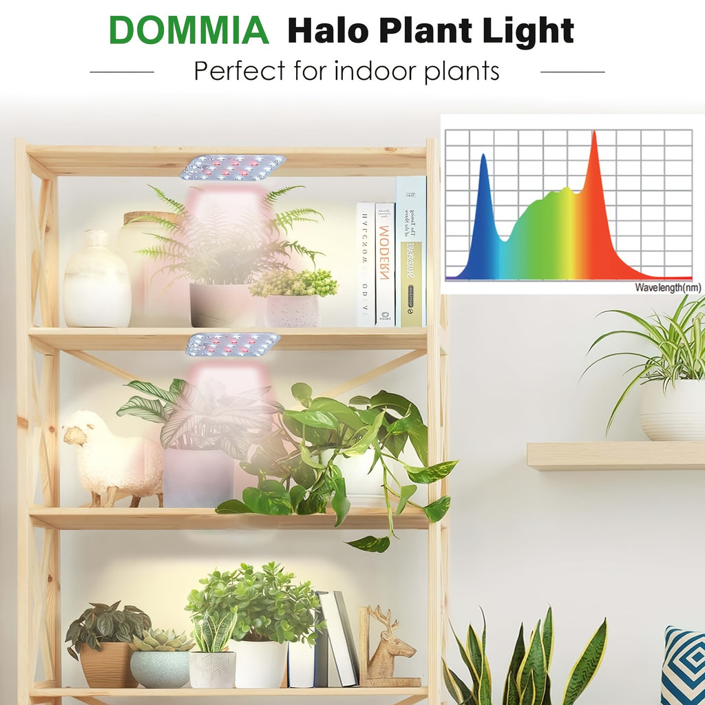 Grow Light, Dimmable Grow Light for Indoor Plants Full Spectrum with Optical Lens, Sunlike Under Cabinet Grow Light with 6/12/16H Timer, USB LED Plant Light for Indoor Growing