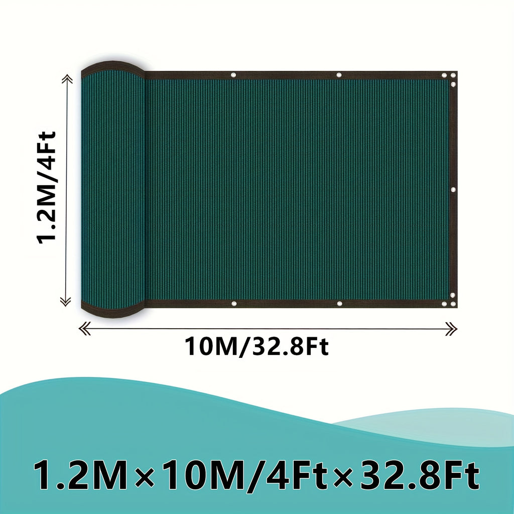 Heavy-Duty Privacy Screen Fence - 5ft x 50ft, Dark Green, Includes Zip Ties - Perfect for Garden, Patio & Backyard Walls - Ideal Christmas or New Year Gift, Shade Net, Gift