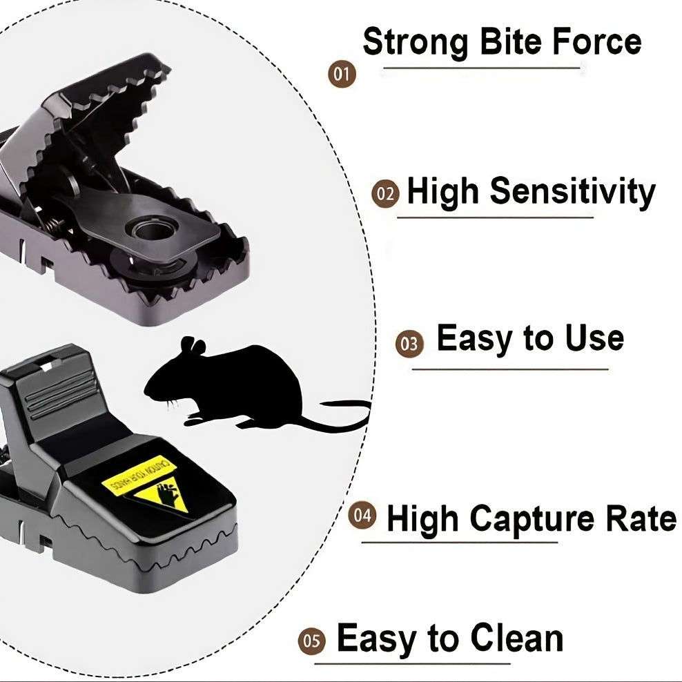 8-Pack of Indoor Mouse Traps, Quick And Effective Solutions for Catching Small Mice Safely And Sanitarily for Homes with Pets And Families