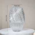 Wave Mouth Vases Luminous Handmade Glass Flower Vase Desktop Ornaments Propagation Station Plant Holder for Home Wedding Decor gardening gift for home decor