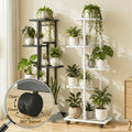 4/5 Tier Indoor Metal Plant Stand Garden Shelf for Balcony, Patio, Living Room Perfect for Flowers, Herbs, Greenhous, Multi-functional Metal Display Plant Stand, for Plant Lovers