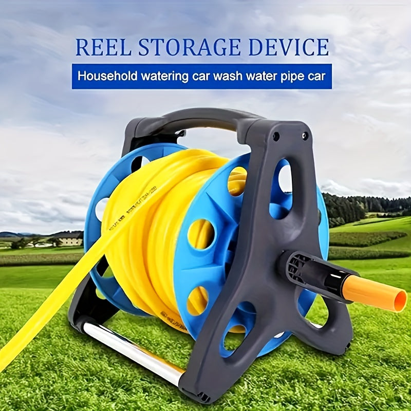 1pc Water Hose Reel Cart, Up to 115 Feet Length Water Hose, Portable Hose Holder, Outdoor Metal Garden Hose Reel, Colorful Box Packaging Can Be a Gift to Family And Friends