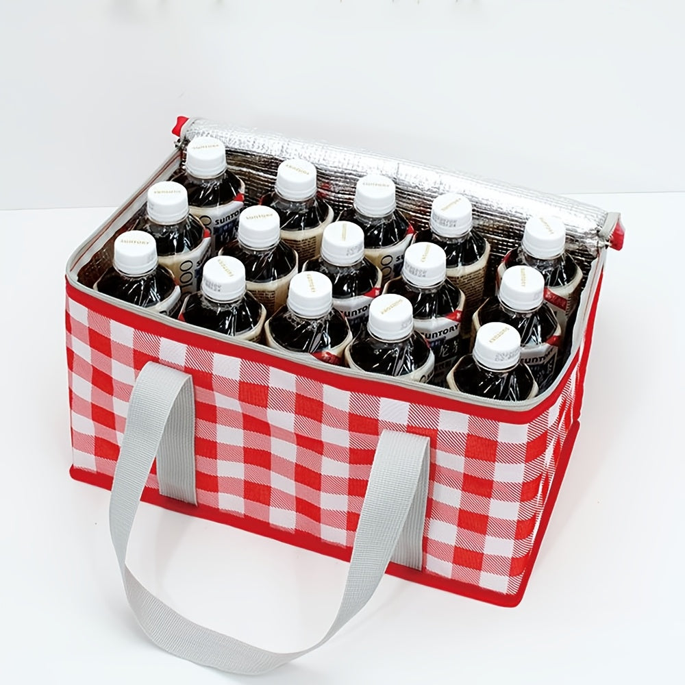 3pcs Of Picnic And Camping Tools, Including A 59-inch X 78-inch Picnic Mat + 1 Large Insulated Camping Bag + 1 180ml Folding Water Cup. Suitable for Outdoor Parks, Grasslands, Beaches, Barbecues And Indoor Family Games. Non-Food Direct Contact