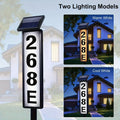 Solar-powered House Number Light, Ground-inserted Lawn Lamp, No Wiring Required, Automatically Lights Up At Night, Prominent Address Plaque, Suitable For Homes, Mailboxes, Factories, And Commercial Areas, Outdoor Christmas Garden-- IP44 Splash-proof
