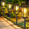 Outdoor Solar Street Lamps, 6/4pcs Outdoor Bright Solar Lamps, IP68 Solar Garden Lamps, Solar Landscape Lighting for Courtyard Terraces, Walkways, Driveways And Roads (Warm White)