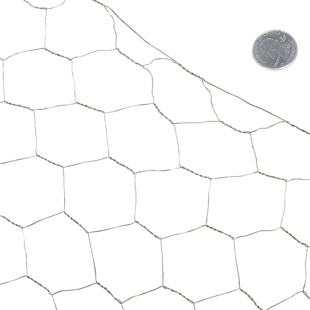 CAPHAUS 20 Gauge Galvanized Poultry Hex Netting with 2 inch Mesh