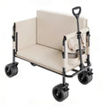 680 Lb Load Capacity Folding Handcart, 60-gallon Capacity - Can Convert Into A Sofa Stool, Perfect For Camping, Beach, Picnics, Gardening - Durable Metal Frame, Large Foldable Handcart, Garden Tool Cart