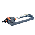Heavy-Duty Oscillating Lawn Sprinkler with 19 Nozzles - 3600 Sq Ft Coverage, 180° Rotation, Durable Plastic Construction & Stable Base - Includes Spray Jet Cleaning Needle for Yard & Garden, Sprinklers for Lawn, Efficient Water Distribution, Metallic Adju