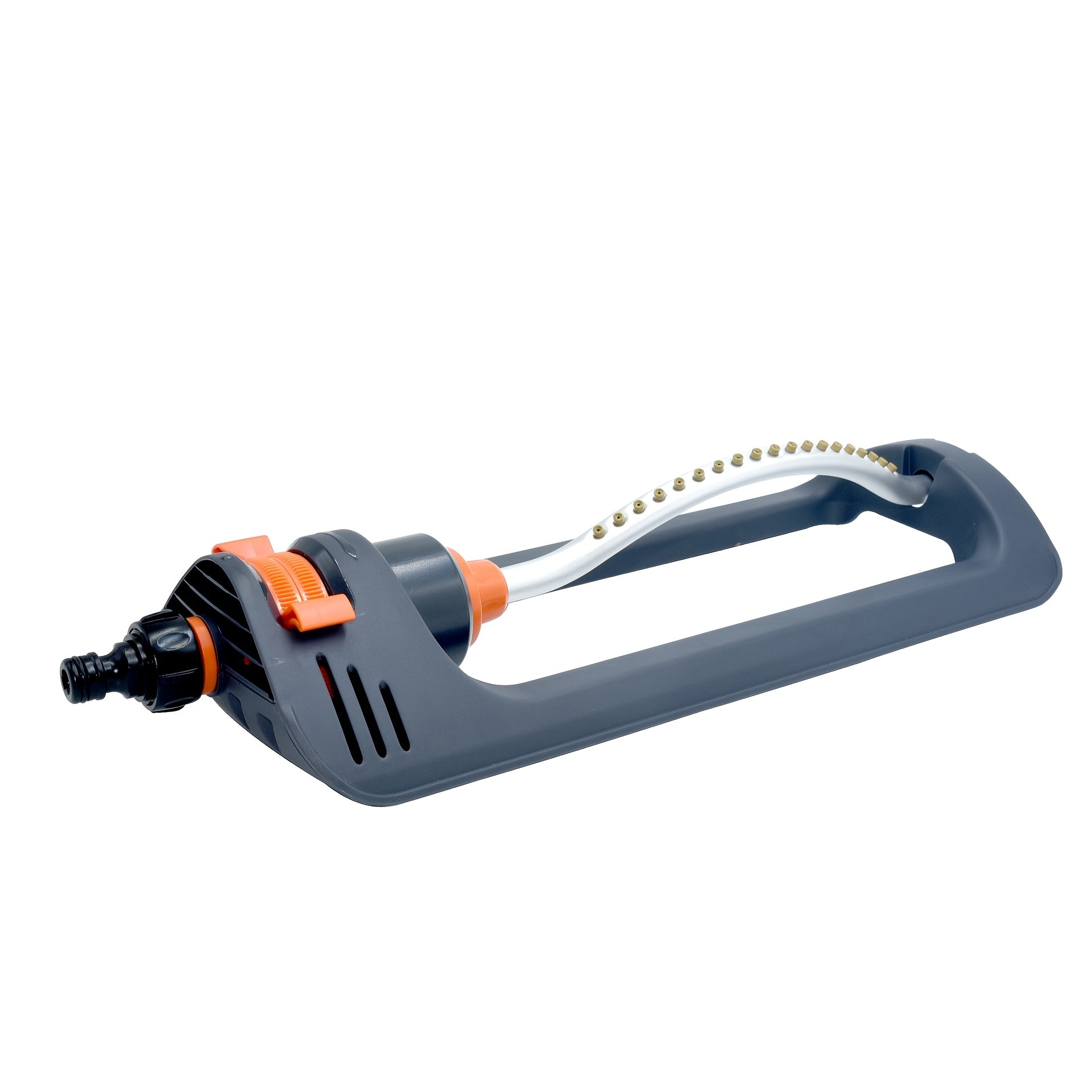 Heavy-Duty Oscillating Lawn Sprinkler with 19 Nozzles - 3600 Sq Ft Coverage, 180° Rotation, Durable Plastic Construction & Stable Base - Includes Spray Jet Cleaning Needle for Yard & Garden, Sprinklers for Lawn, Efficient Water Distribution, Metallic Adju