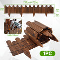 1pc 47.2-Inch Wooden Garden Edging, Decorative Small Picket Panels for Flower Bed Barriers And Landscape Fencing