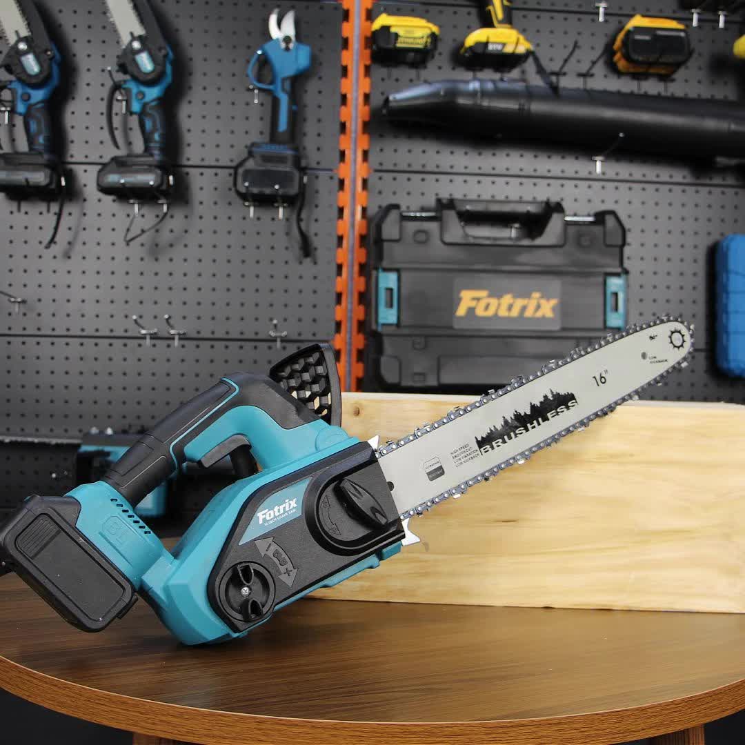 Cordless Chainsaw | 12/16-Inch, Battery Powered Handheld Electric Saw for Brush Clearing, Fence Line Cleanup, Dead Wood Removal, Hedge Reducing, Log Bucking, Property Maintenance, Estate Care, Trail Grooming & Tree Limb Salvage