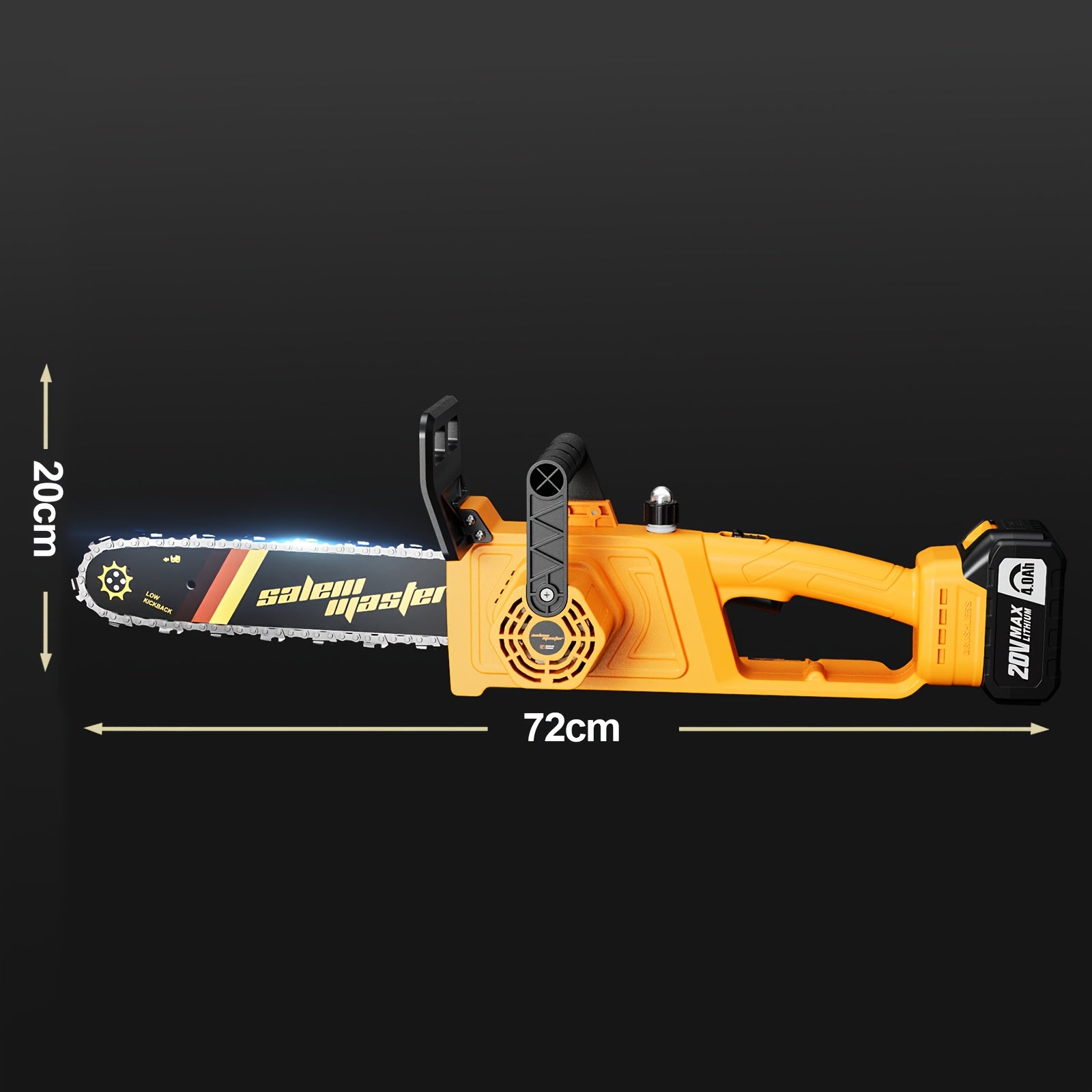 Flash [Free Battery*2/1] 12"/8"/6" Cordless Chainsaw with Auto-Lubrication & Tool-Free Chain Tension | 4.0Ah Li-ion Battery & Overload Protection | Compact Lightweight Design for Women/Seniors | Cuts Trees/Limbs, Black Friday Discounts