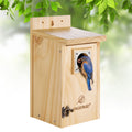 Kingsyard for Blue Bird House for Outdoors, Classic Wooden Bluebird House with Predator Guard, Wood Bird Houses for Outside, Cedar Bird House Outdoor, Finch Swallow Wren Chickadee, Great Gift for Bird Lovers