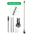 The Sakerplus Wheeled Lawn Trimmer - Features a 3/4 Stainless Steel Handle - And Is Designed for Manual Use - As a Rotary Lawn Edger - It Is Ideal for Yard Weeding And Sidewalk Trimming