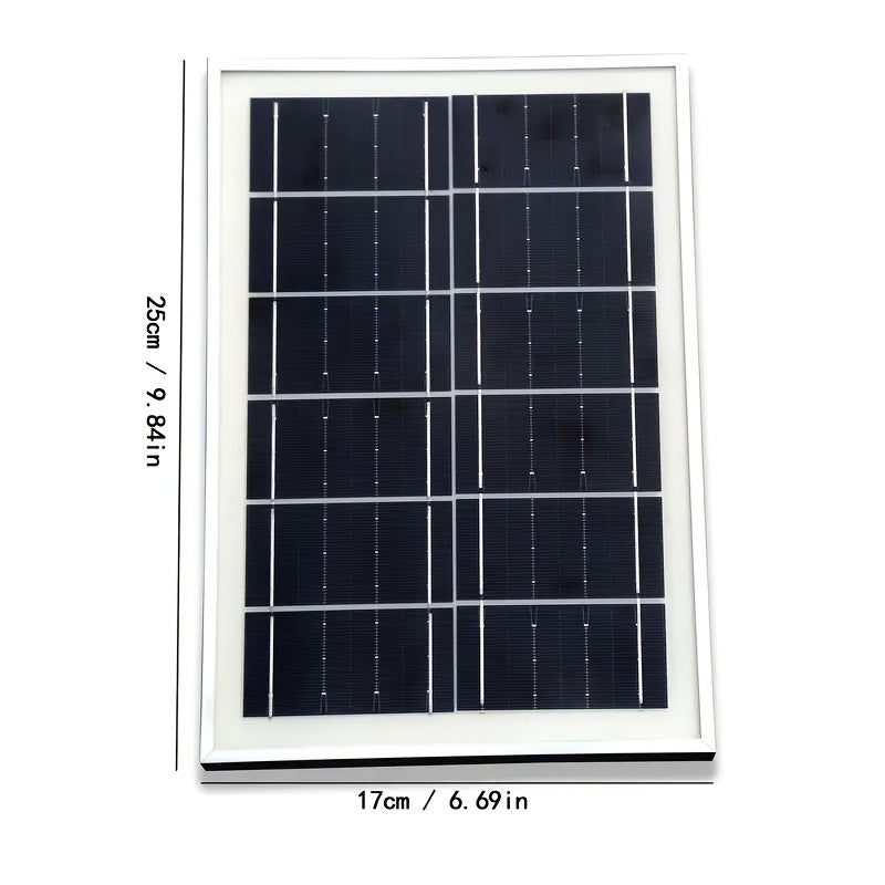 USB Portable Solar Charger, Multiple Interfaces, Multiple Devices Charging At The Same Time, Outdoor Multi-purpose Charger, Solar Panel Mobile Phone Charging USB, Suitable for Outdoor Camping, Adventure Emergency, Field Fishing, Hiking And Family Use