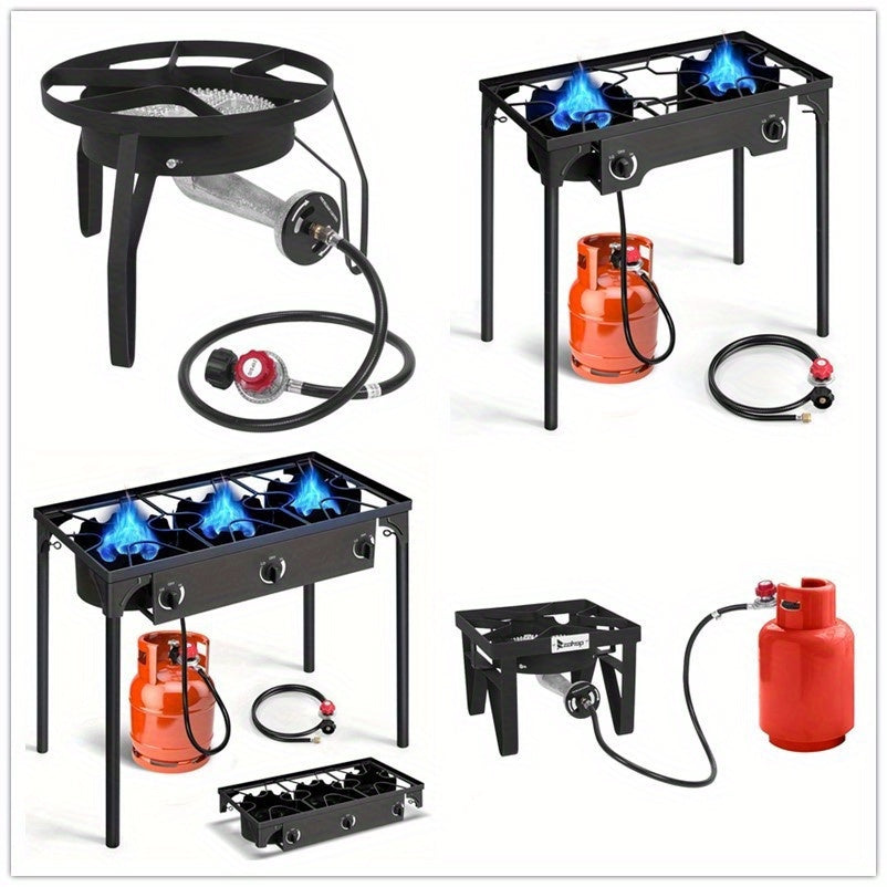 3/2/1 Burner Propane Stove for Outdoor Camping, Picnics, And Grilling - Ideal for Gardens, Gatherings, And Parties