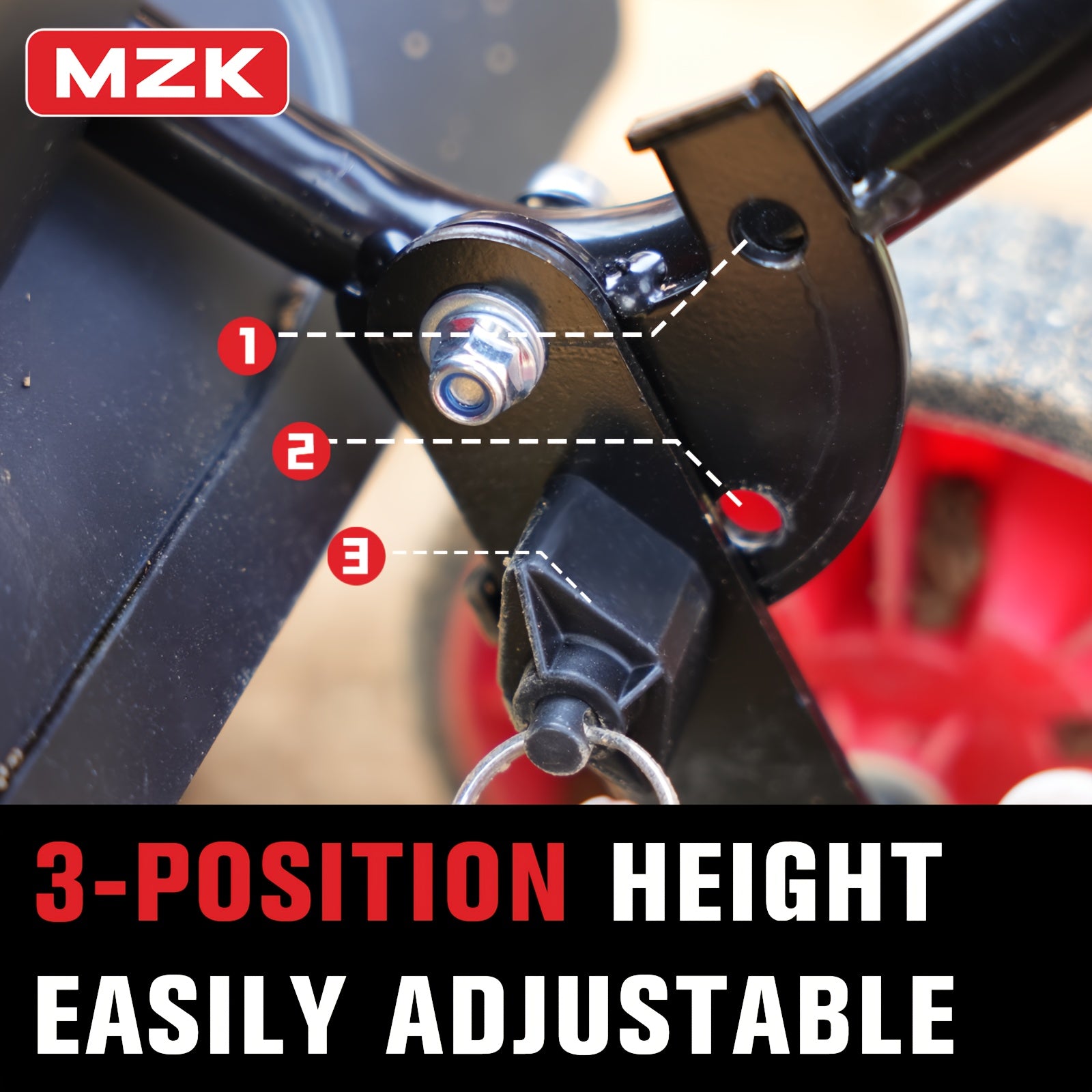 MZK 16-Inch 13-Amp Corded Electric Tiller/Cultivator, 8-inch Tillling Depth with Adjustable Wheels, Foldable Electric Rototiller for Garden Soil Digging