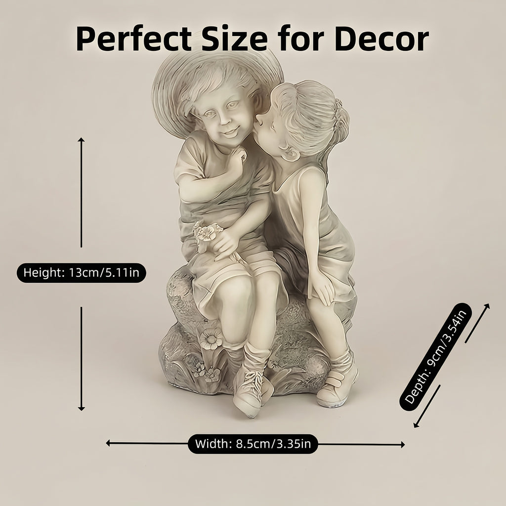 [Resin Crafts Ornaments] Girl And Boy Kiss Resin Crafts Ornaments, Home Ornaments, Sculptures, Garden Decorations, And Ornaments